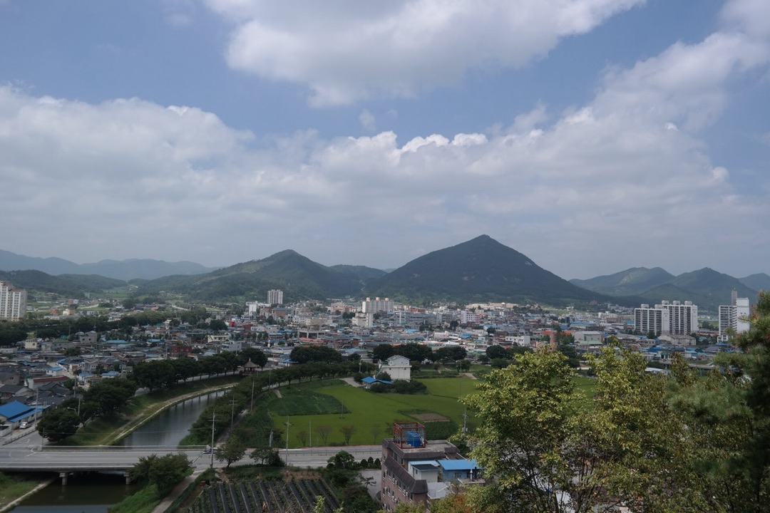 대동산에서 내려다본 전북 순창읍 전경