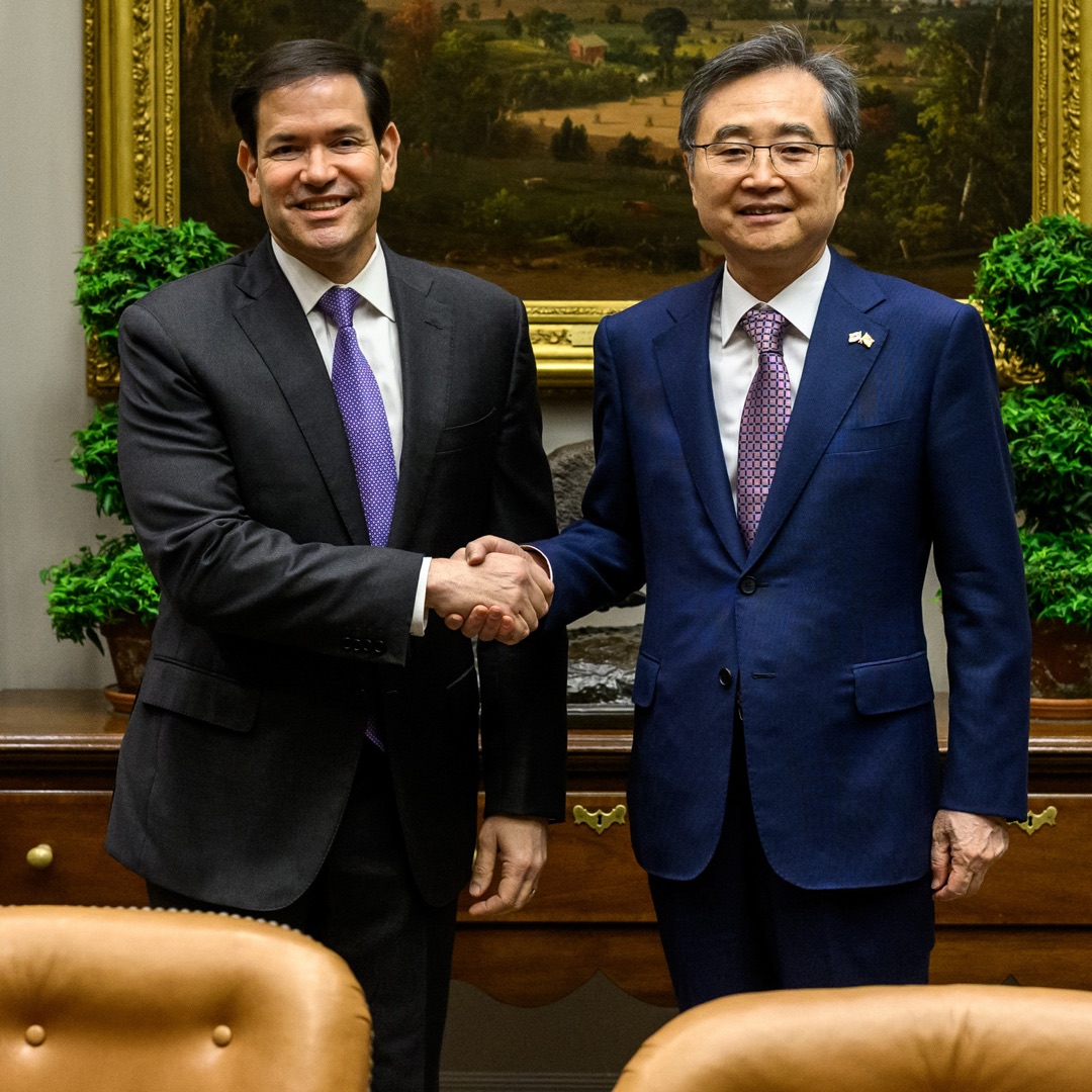 2025년 9월 10일 백악관에서 마코 루비오 미 국무장관과 만난 조현 외교부 장관(인터뷰 당일 장면 아님)